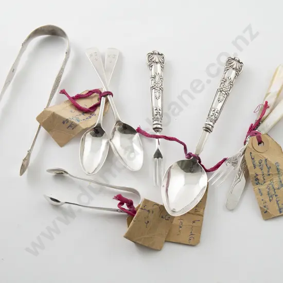 Small Group Of Mixed Georgian & Later S/S Cutlery