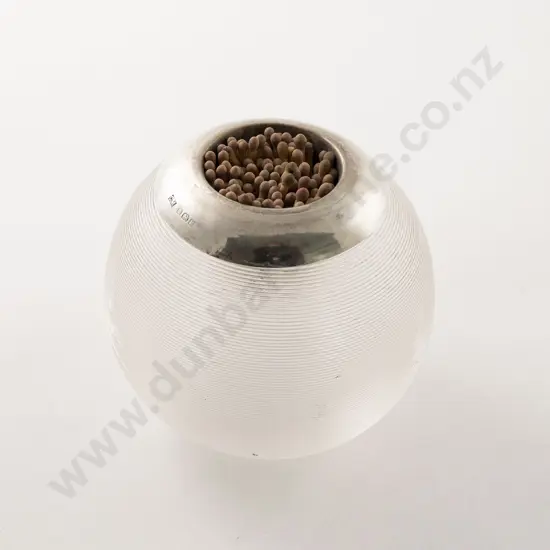 Edw VII S/S Topped Vesta Holder