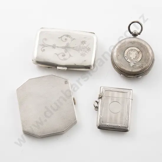 S/S Engine Turned Octagonal Compact