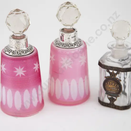 Pair Edw VII S/S Mounted Scent Bottles