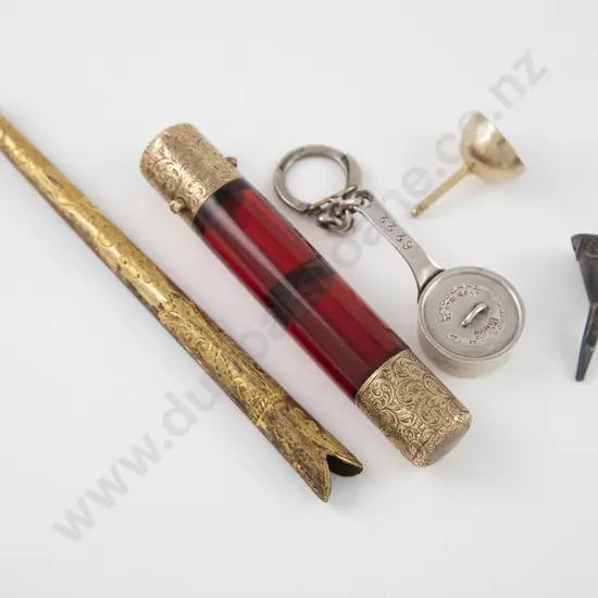 Victorian Ruby Glass Double ended Scent Flask