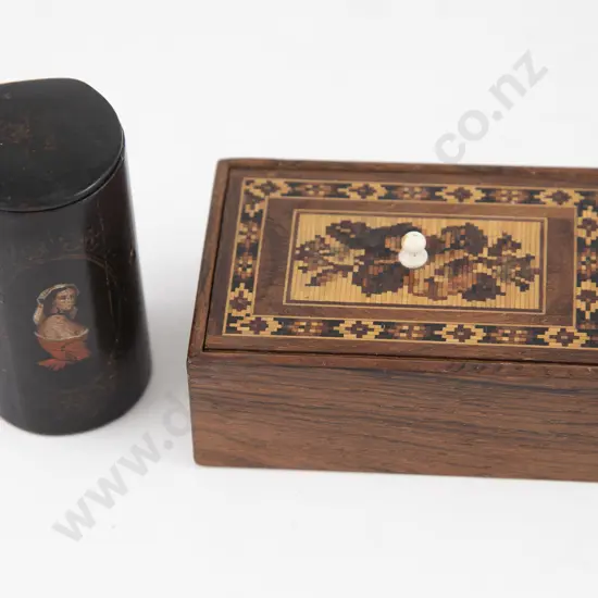 Tunbridgeware Oblong Trinket Box