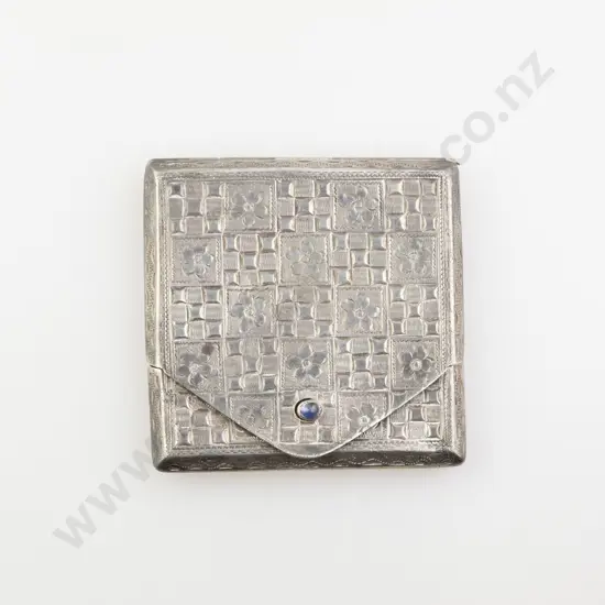 Art Deco .900 Silver Card Case