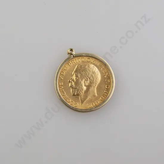 1914 Gold Sovereign Pendant