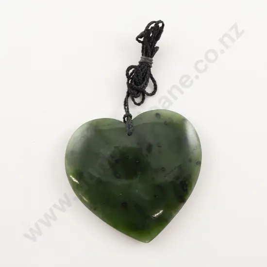 Greenstone Large Heart Pendant