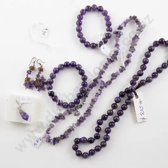 Amethyst Bead Necklace