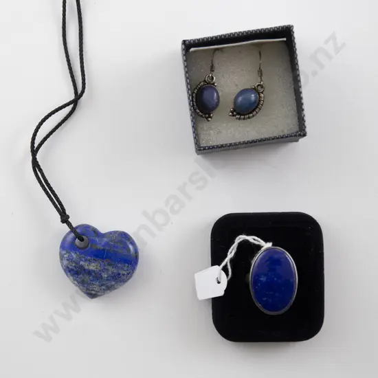 S/S Mounted Lapis Lazuli Ring