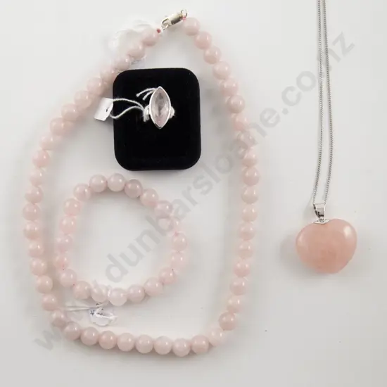 S/S Rose Quartz Ring