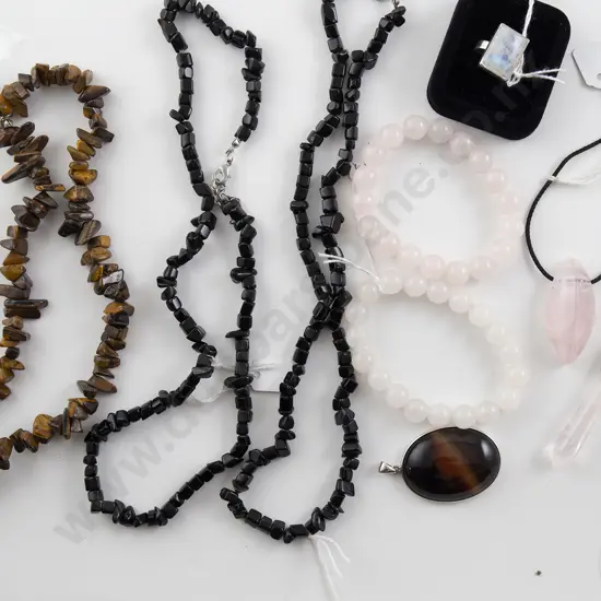 Onyx and Rose Quartz