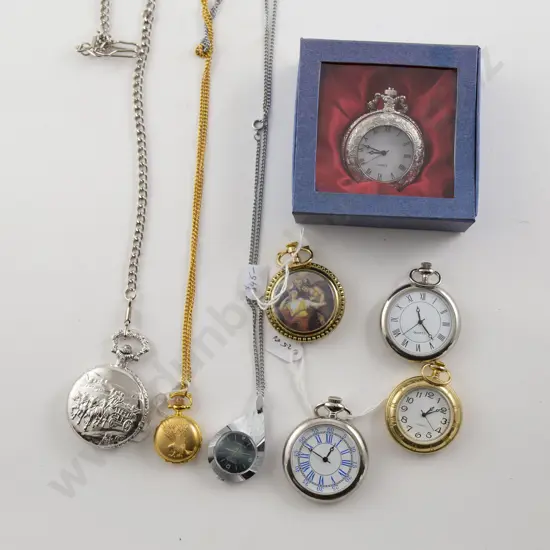 Collection Eight Vintage Style Pocket Watches