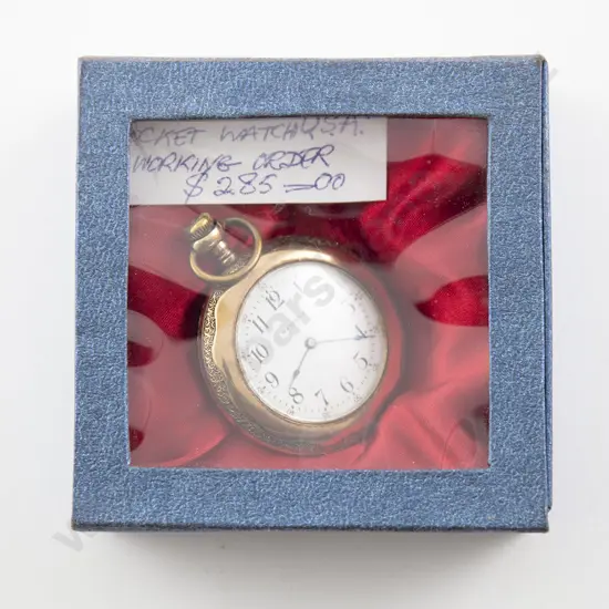 Vintage Waltham Open Face Lever Wind Pocket Watch