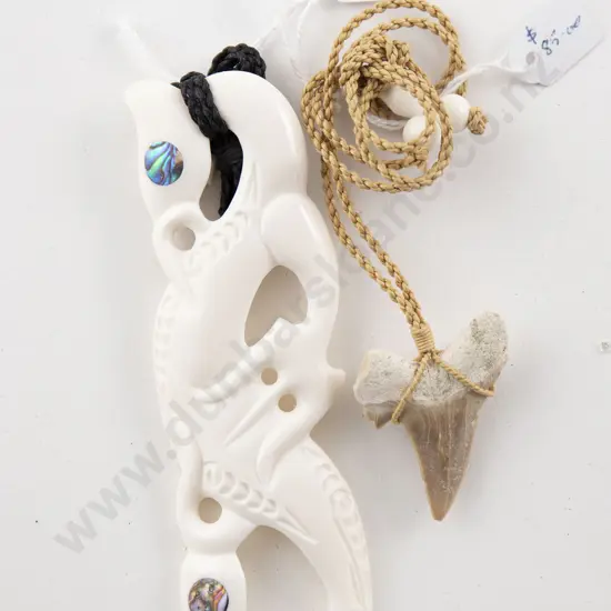 NZ Carved Bone Pendant