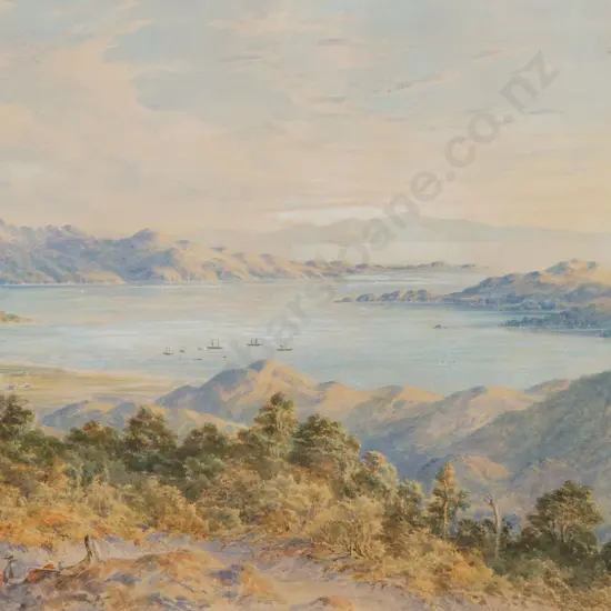 Charles Decimus Barraud (1822-97) - Coromandel Harbour