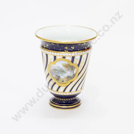 Royal Crown Derby Hand Painted Vase with View on Loch Venchar