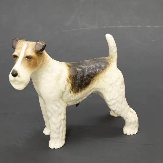 Figure of Wire Haired Fox Terrier
