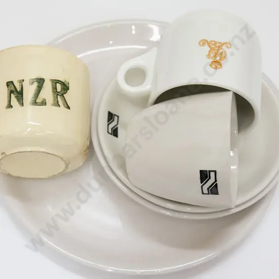 Six Pieces of Assorted NZR and Hotel Crockery