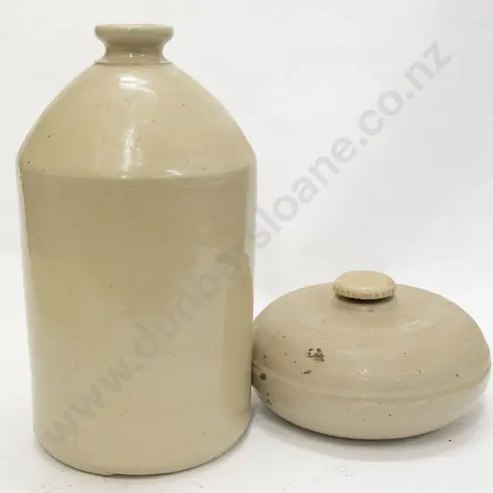 Stoneware Crock and Hot Water Bottle