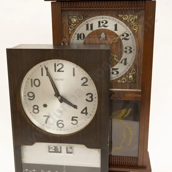 Two Vintage Wall Clocks