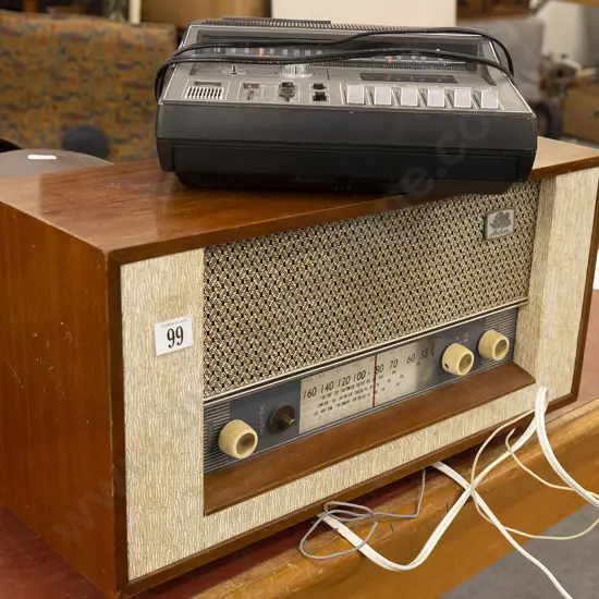 Vintage Aston Radio together with Sanyo Cassette Recorder