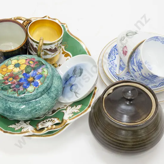 Nine Pieces of Assorted China including Royal Copenhagen
