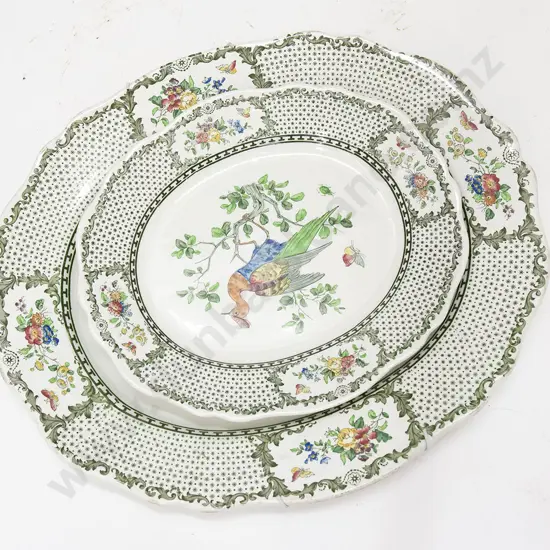 Pair Cauldon Meat Ashets