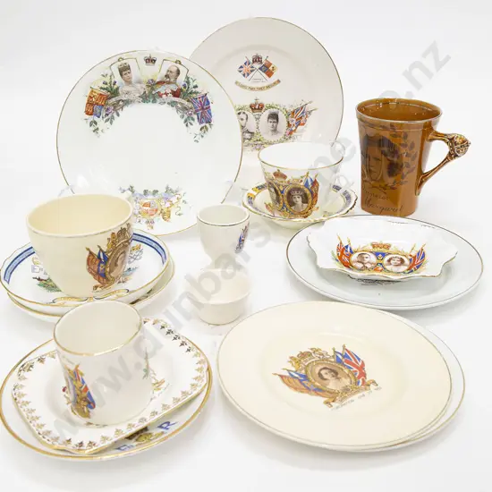 Various Royal Commemorative Dishes and Odd Pieces