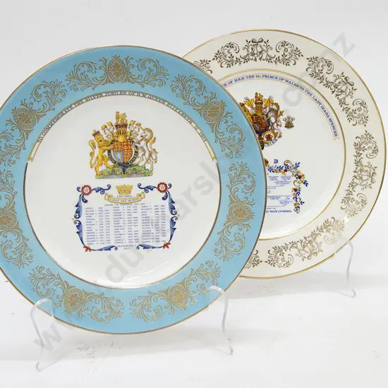Two Royal Commemorative Plates