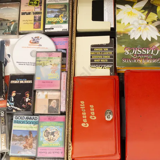 Three Cartons Vintage Cassette Tapes