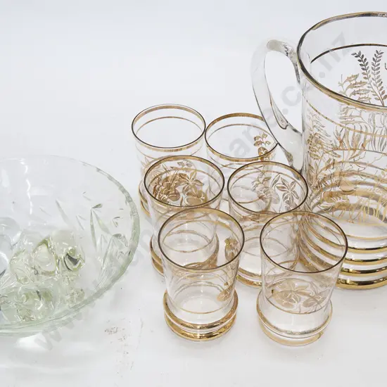 Mid C20th Lemonade Set and Glassware