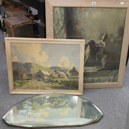 Six Various Prints, Works on Paper & Mirror (7)