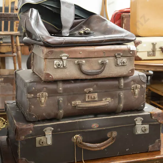 Three Vintage Suitcases