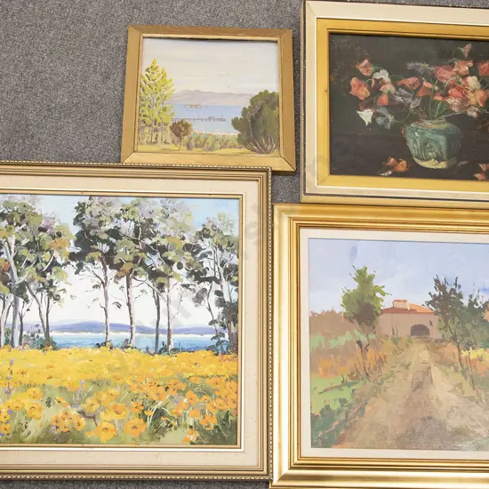 Four Various Oil Artworks