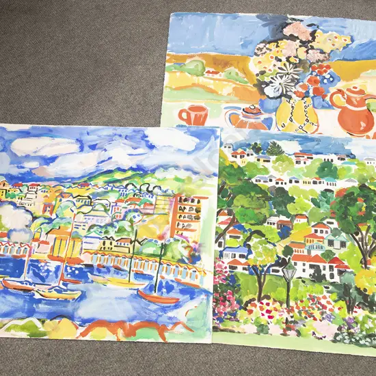 Glenda Roberts - Three Unframed Works