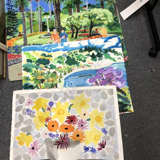 Glenda Roberts - Three Unframed Works