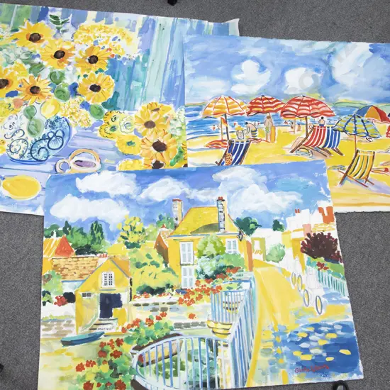 Glenda Roberts - Three Unframed Works