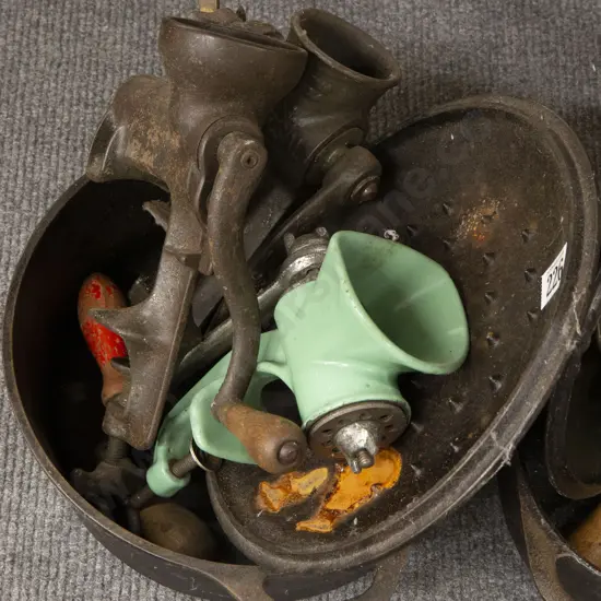 Colonial Cast Iron Cooking Pot and Mincers
