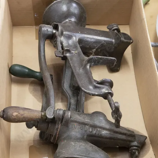 Two Large Colonial Mincers