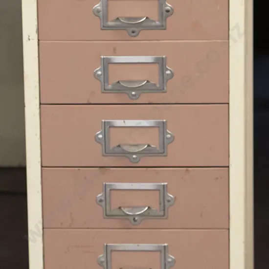 Mid 20th Century 15 Drawer Filing Cabinet