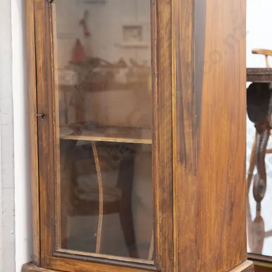 Victorian Inlaid Walnut Music Cabinet
