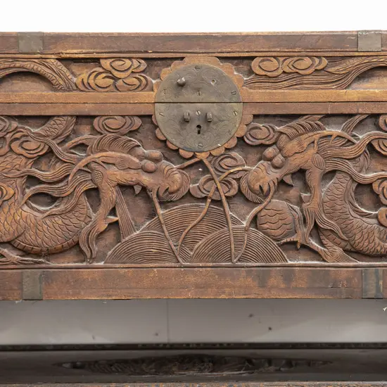 Small Brass Bound Camphorwood Trunk (a/f)