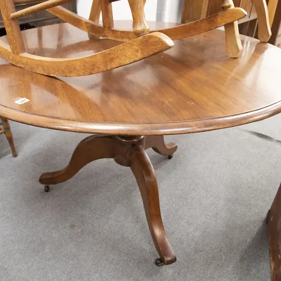Late C19th Mahogany Circular Supper Table