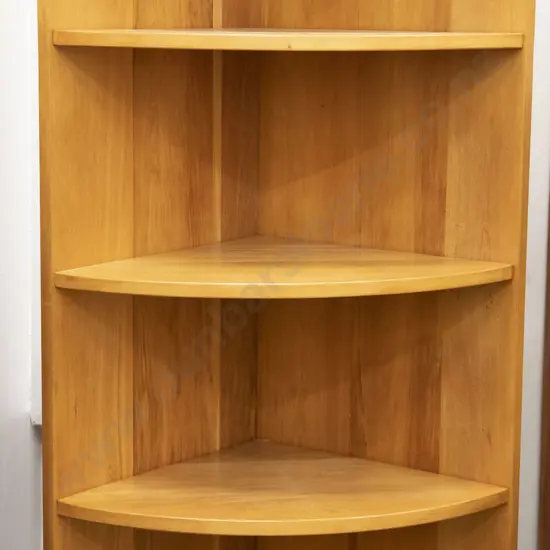 Rimu Five Shelf Corner Cabinet
