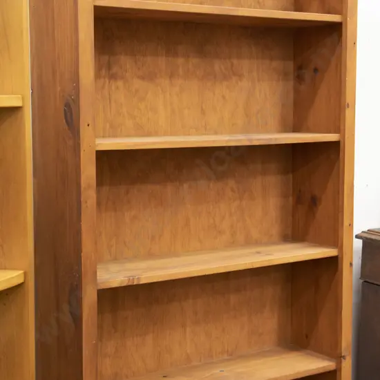 Five Shelf Pine Bookcase Small Size