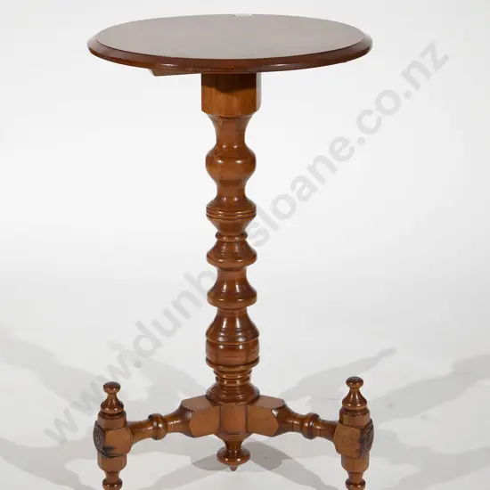 NZ Arts and Crafts Rimu Circular Occasional Table