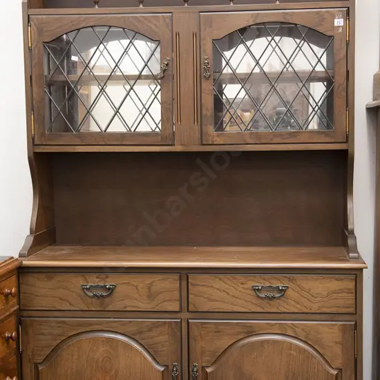 Hutch Dresser with Leadlight Doors
