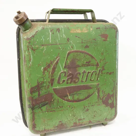 Castrol Tin Petrol Can