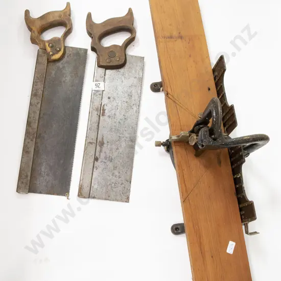 Stanley No150 Mitre Box and Two Saws