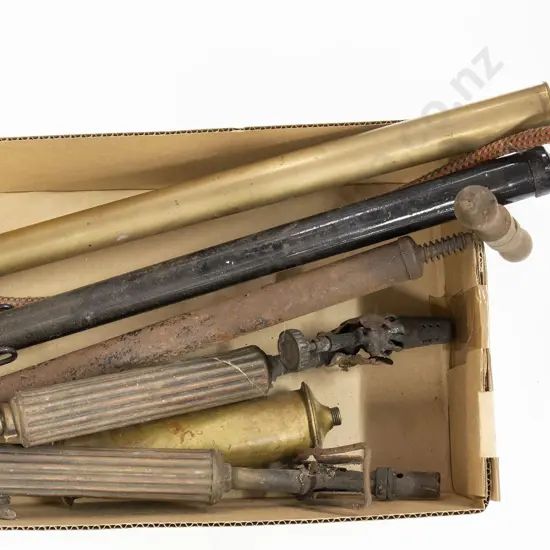 Three Vintage Hand Pumps and assorted