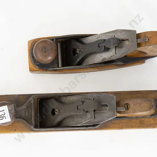 Two Wooden Based Smoothing Planes