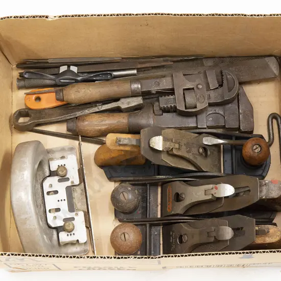 Three Woodworking Planes and Selection Hand Tools
